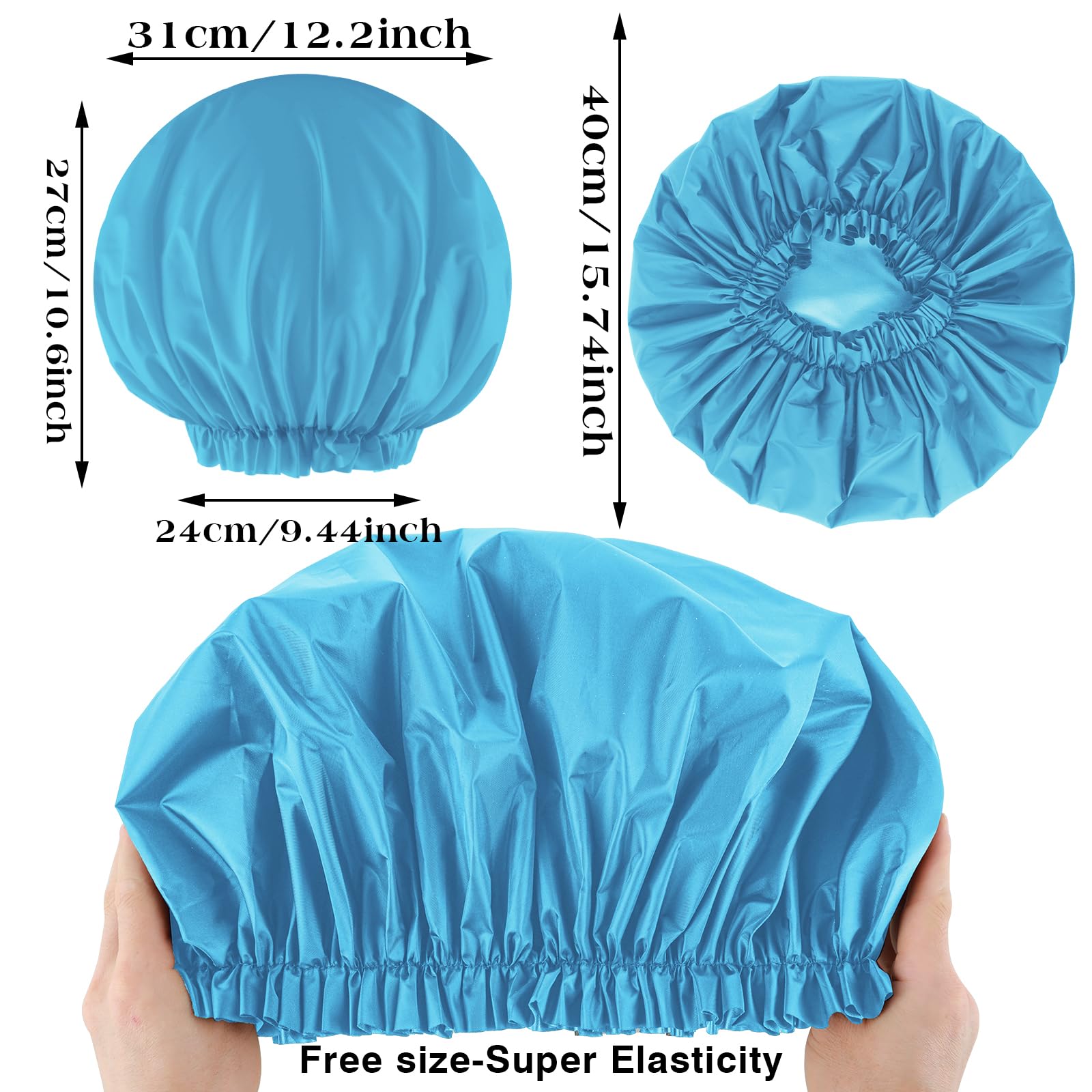 2 PCS Large Shower Cap for Braids - Image 2