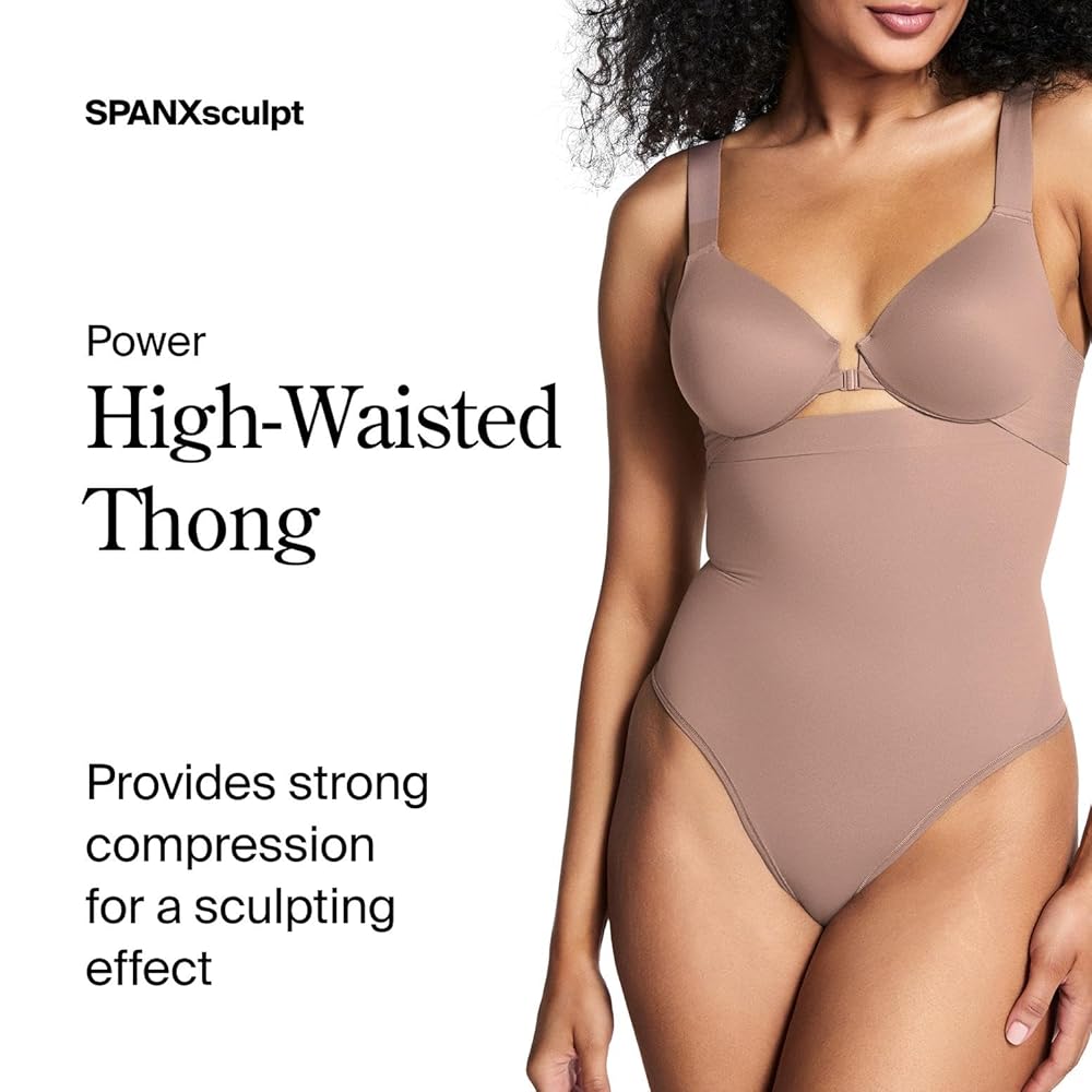 Amazon.com: SPANXsculpt Seamless Power High-Waisted Thong