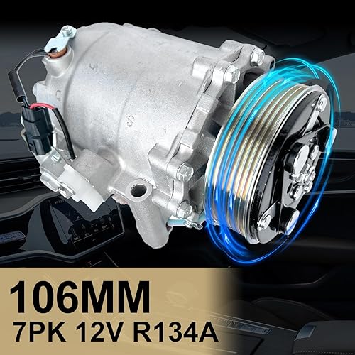 Miniatura 83 de Compresor de aire acondicionado AC para Ford Police Interceptor Utility 2013-2015, Ford Explorer 2011-2015, con embrague de A/C, compresor de CA