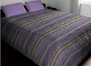 COINGROSTEX sábana Colcha de Verano, para Cama de 1 Plaza y Media, diseño Bahía Color Lila