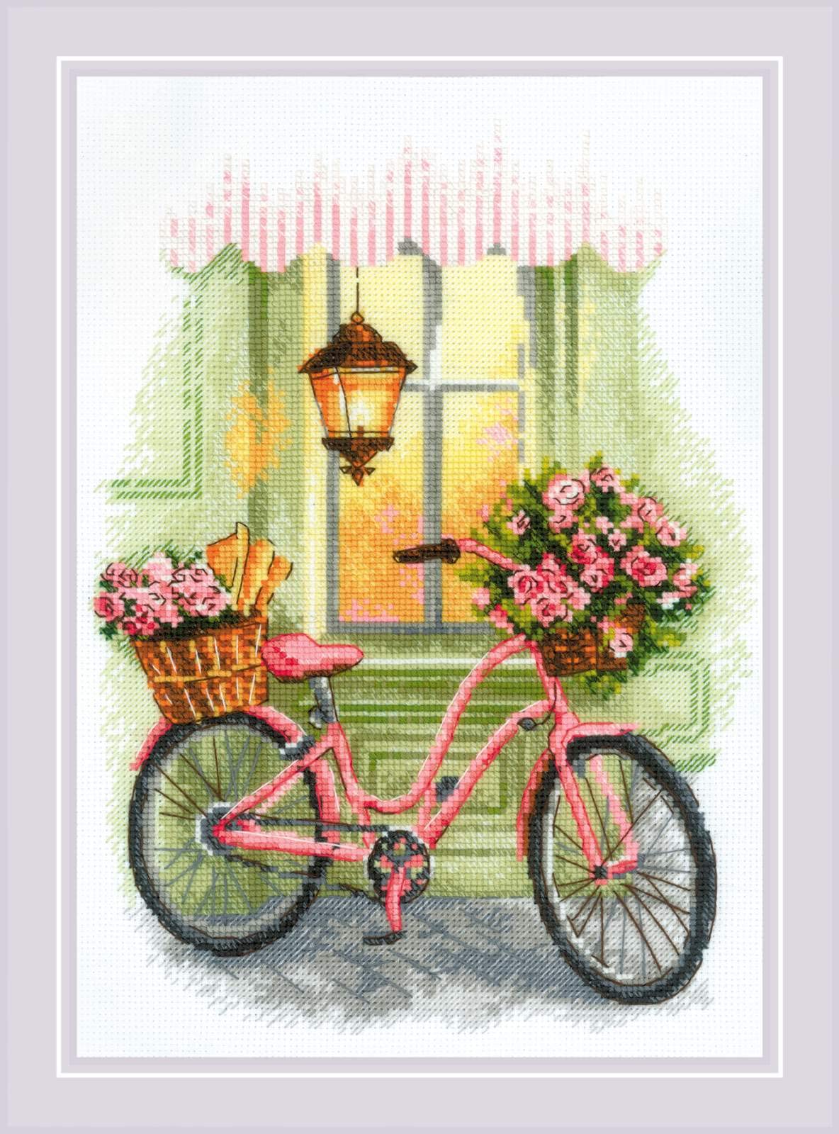 Riolis - Un Viaggio Floreale 2089, Punto Croce 21X30, Punto Croce Kit Da Ricamare, Disegni Da Ricamare, Embroidery Kit, Kit Ricamo Punto Croce-image