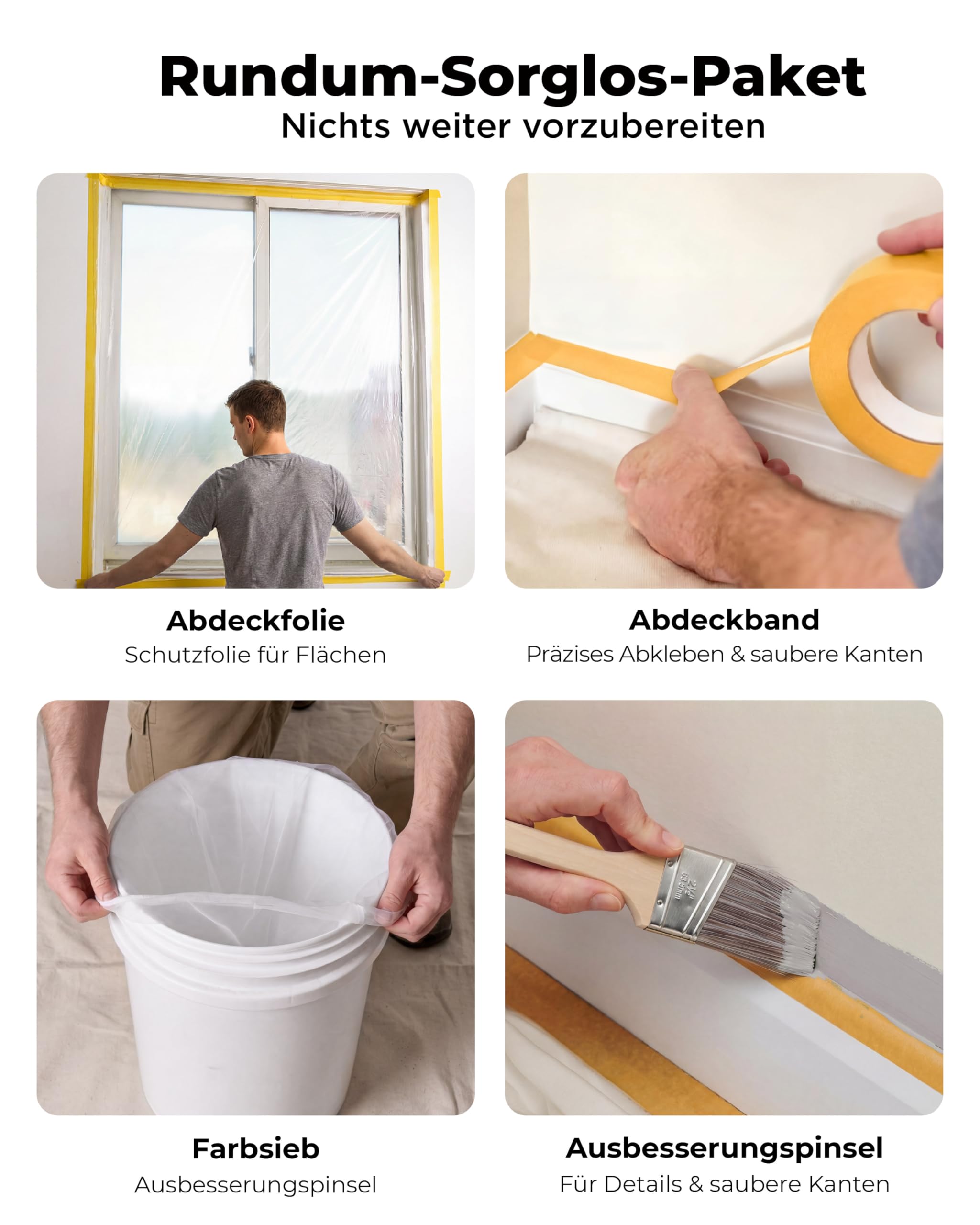 InoKraft NEO Airless Farbsprühgerät, 460W, bis 7 m²/min, 7,6 m Schlauch | Airless Spritzgerät Komplettset für Anfänger, Farbsprühsystem für Wandfarbe, inkl. Zubehör & Anleitung