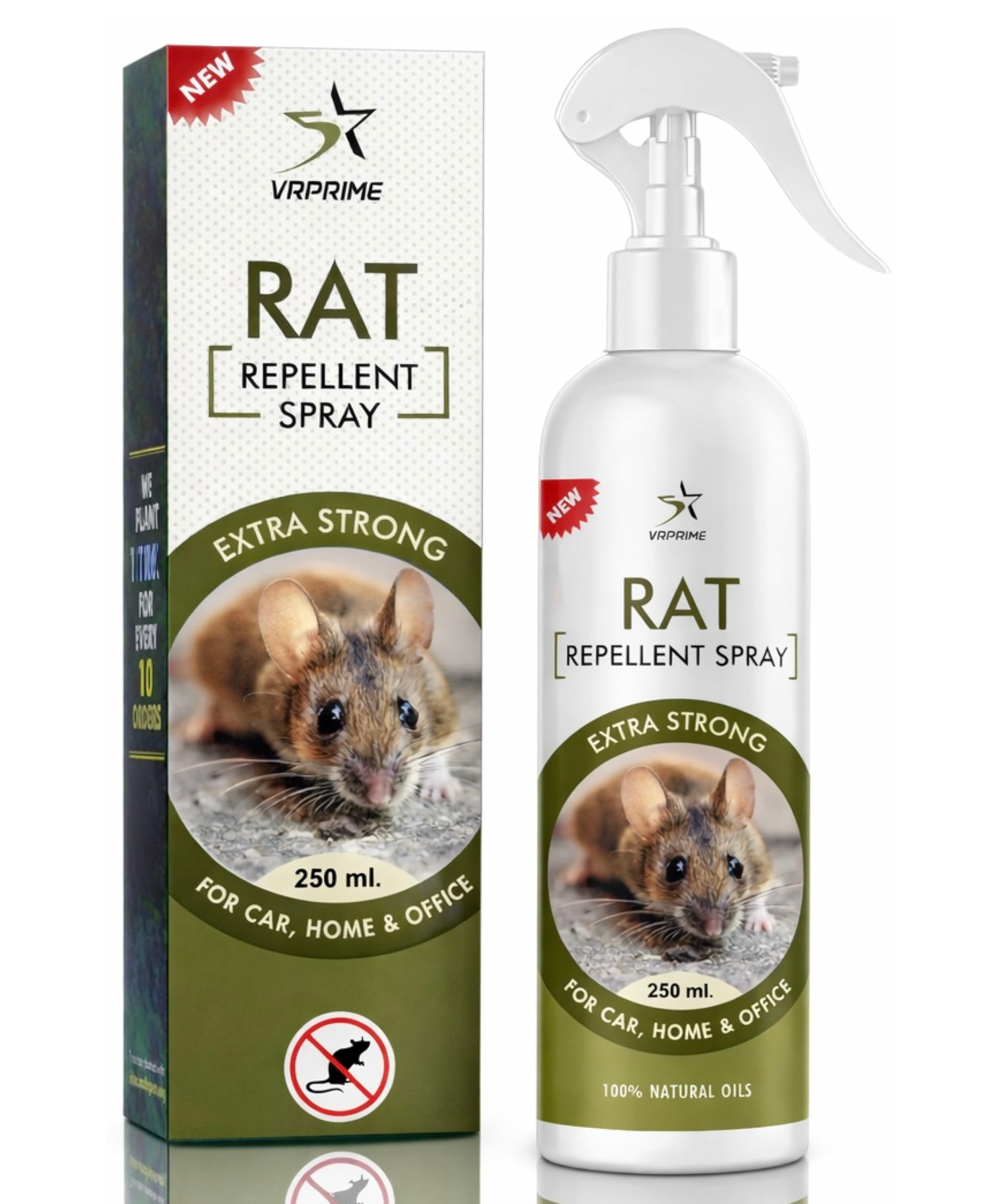 Rat Repellent Spray for Car Home Office Mouse | Natural Powerful Pest Control Protect Wires in Car Bike | Easy to Use, Non Toxic No Kill Only Repels (250ML) (Pack of 1)-picture-26