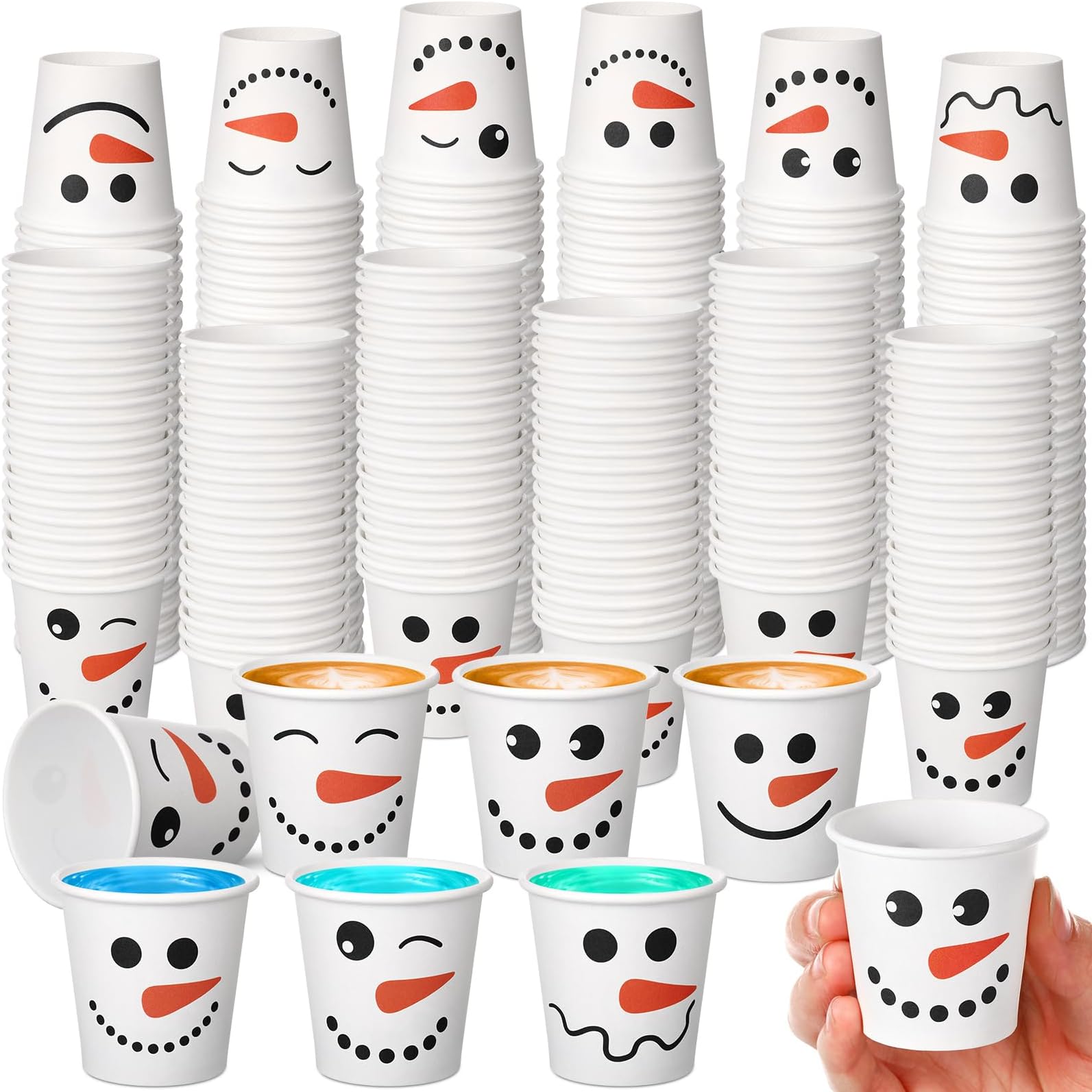 Amazon.com: ceiba tree Christmas Paper Cups Xmas Disposable Party ...
