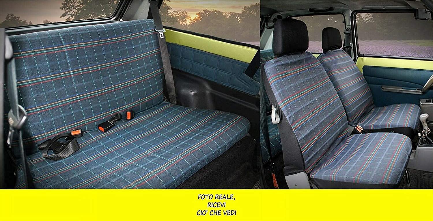 Generico Coprisedili Panda modello 141 750-1000 4x4 prodotte dal 1986 al 2003 fodere tessuto originale sedile set AK1520