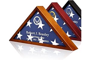 Customized Engraved Veteran Flag Case for Burial Flag