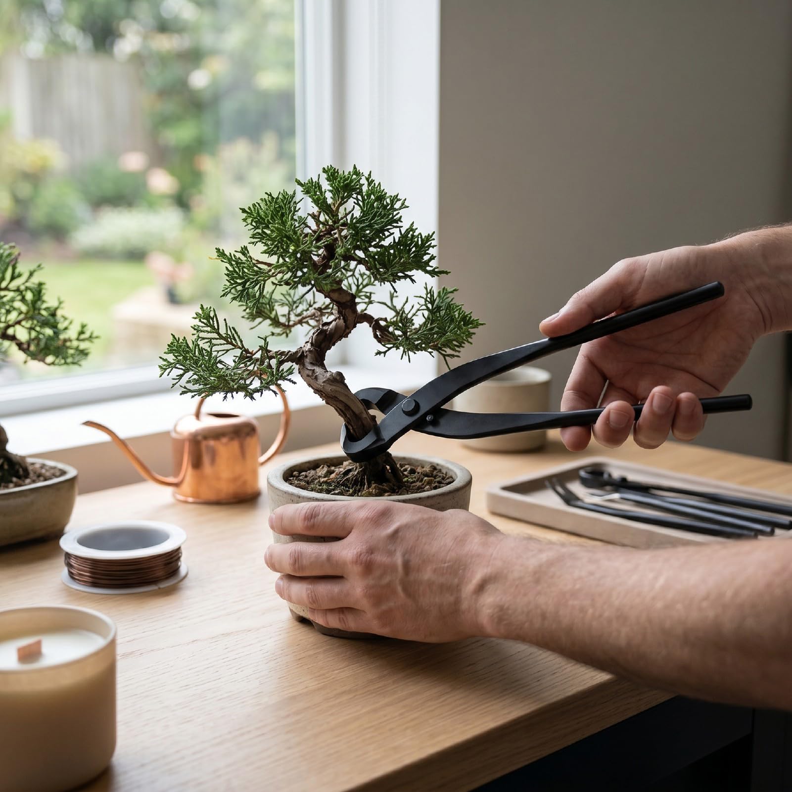 ASHATA 10,63 Cala Narzędzie do Rozłupywania Pnia Bonsai, Przecinarka do