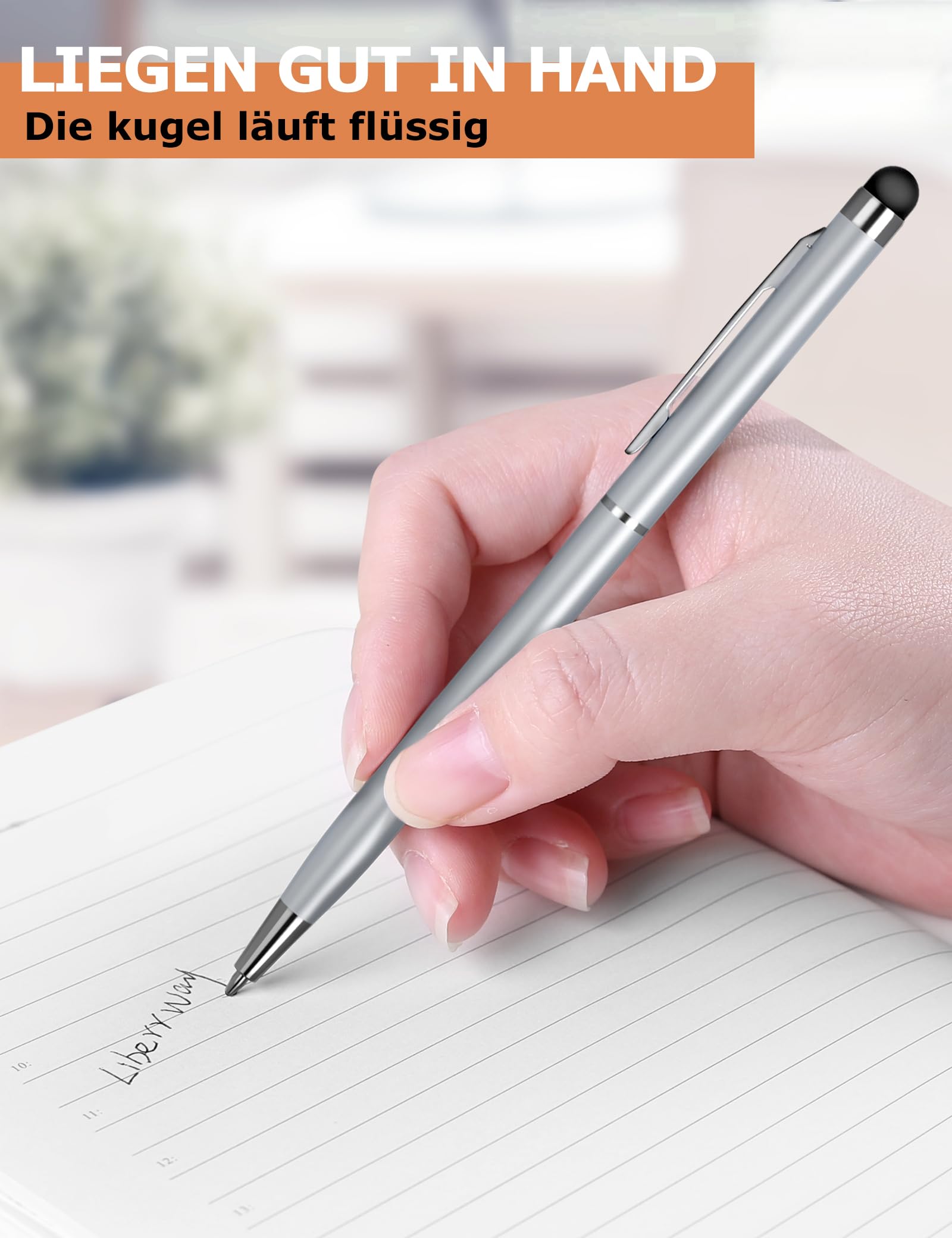 Stylus Kugelschreiber 3er Set - 2in1 Diamantstift Mit Touchscreen-Funktion