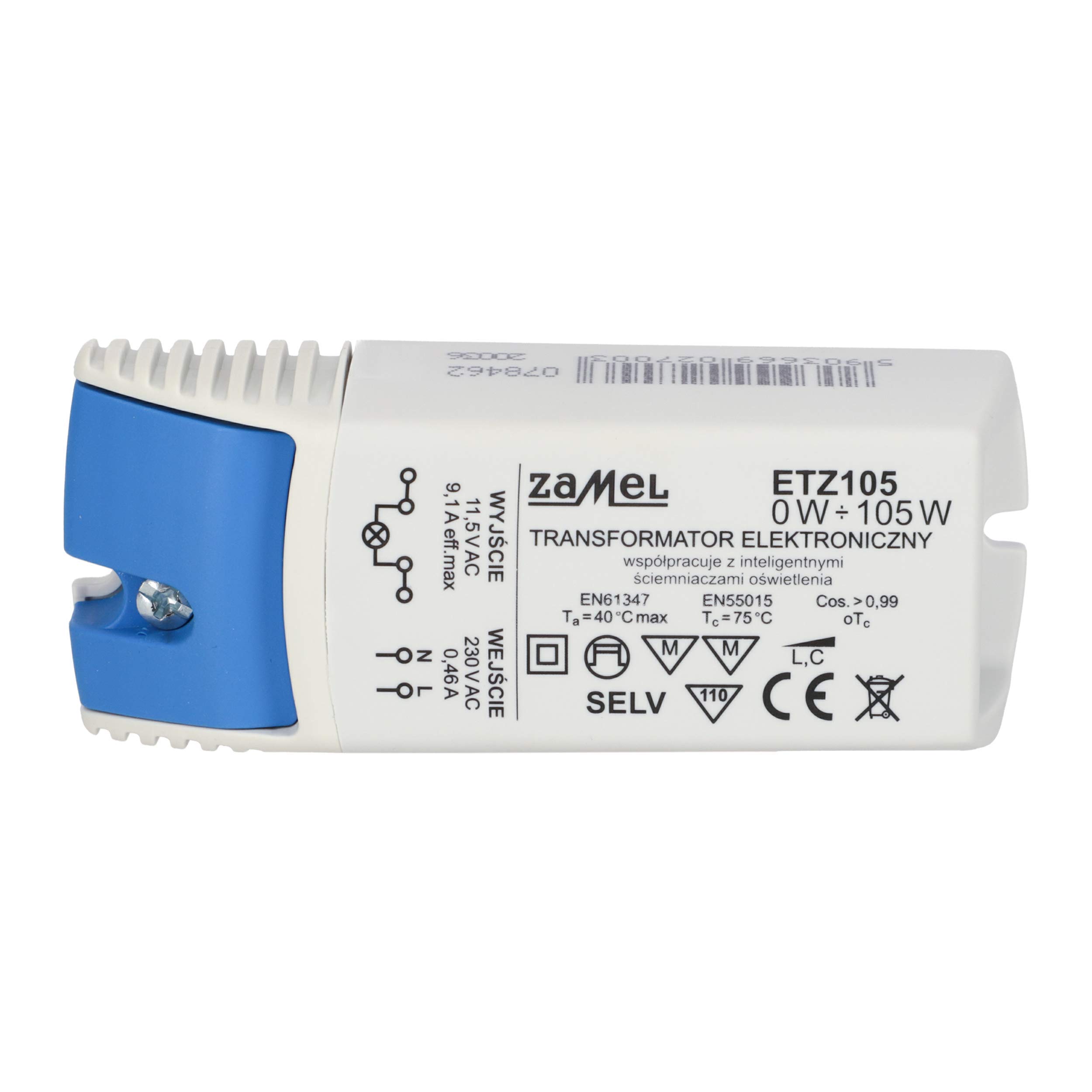 Transformador Electrónico 12 V 105 W, 1 Pieza, ETZ de 105