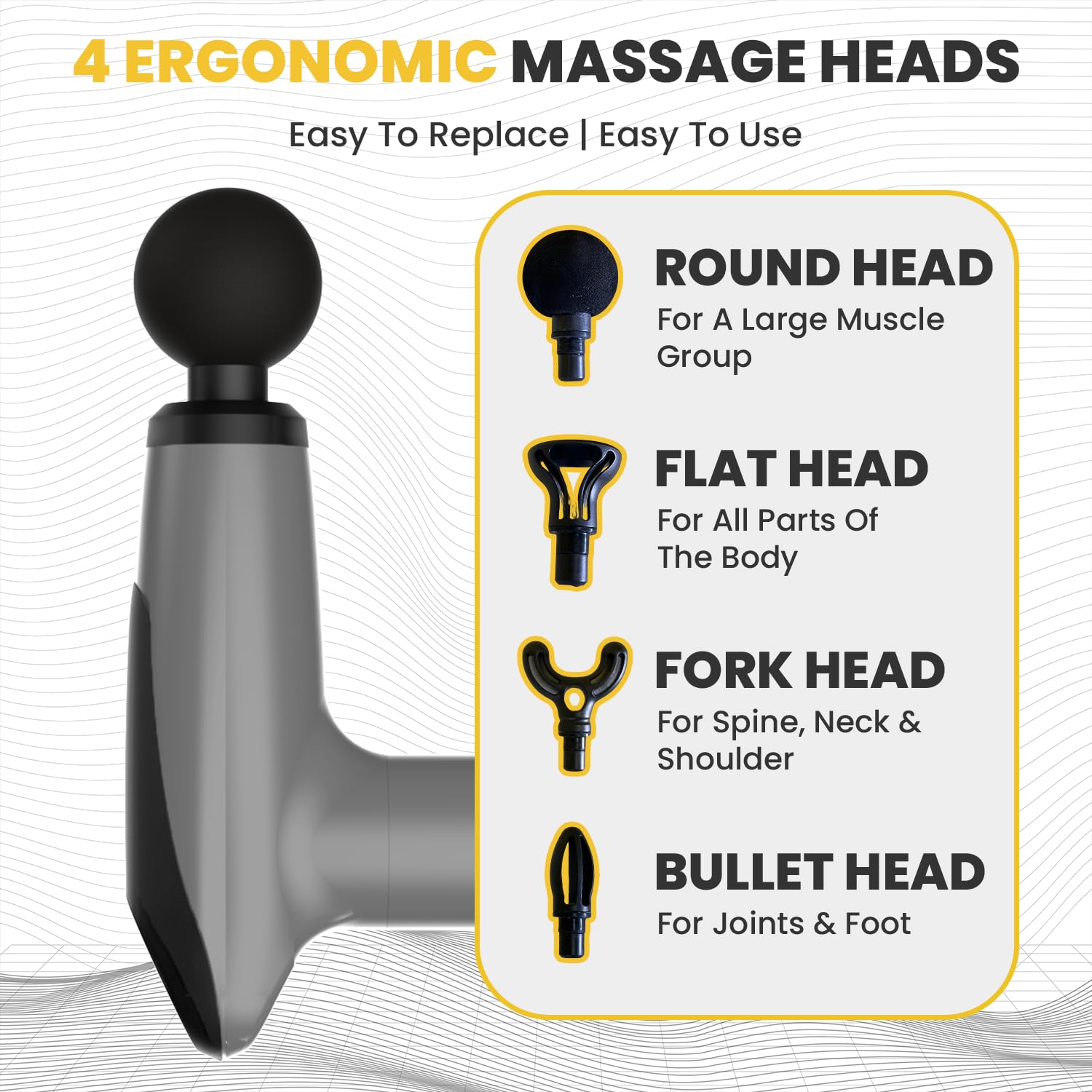 Cube club deep tissue massage gun 4 soft massage heads with portable full body pen stress relief muscle muscle muscle massage 3200 rpm powerful biping motor for men and women (gray) (gray) (gray) (gray) (gray) (gray) Cube club deep tissue massage gun 4 soft massage heads with portable full body pen stress relief muscle muscle muscle massage 3200 rpm powerful biping motor for men and women (gray) (gray) (gray) (gray) (gray) (gray)