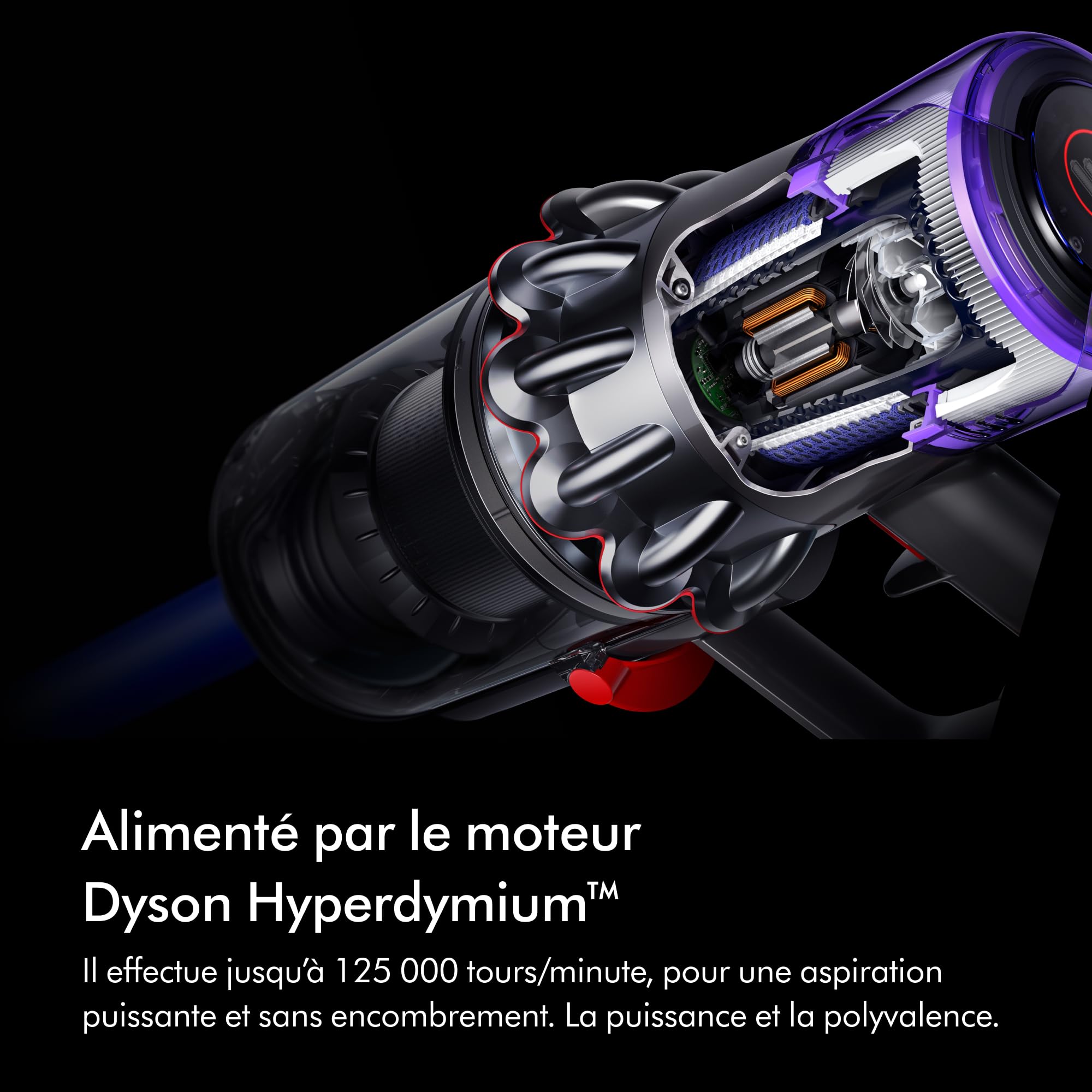 Dyson V11™ Fluffy aspirateur sans Fil – 185 Airwatts, 60 Min d’autonomie, Technologie Anti-emmêlement, aspirateur à Main et sols