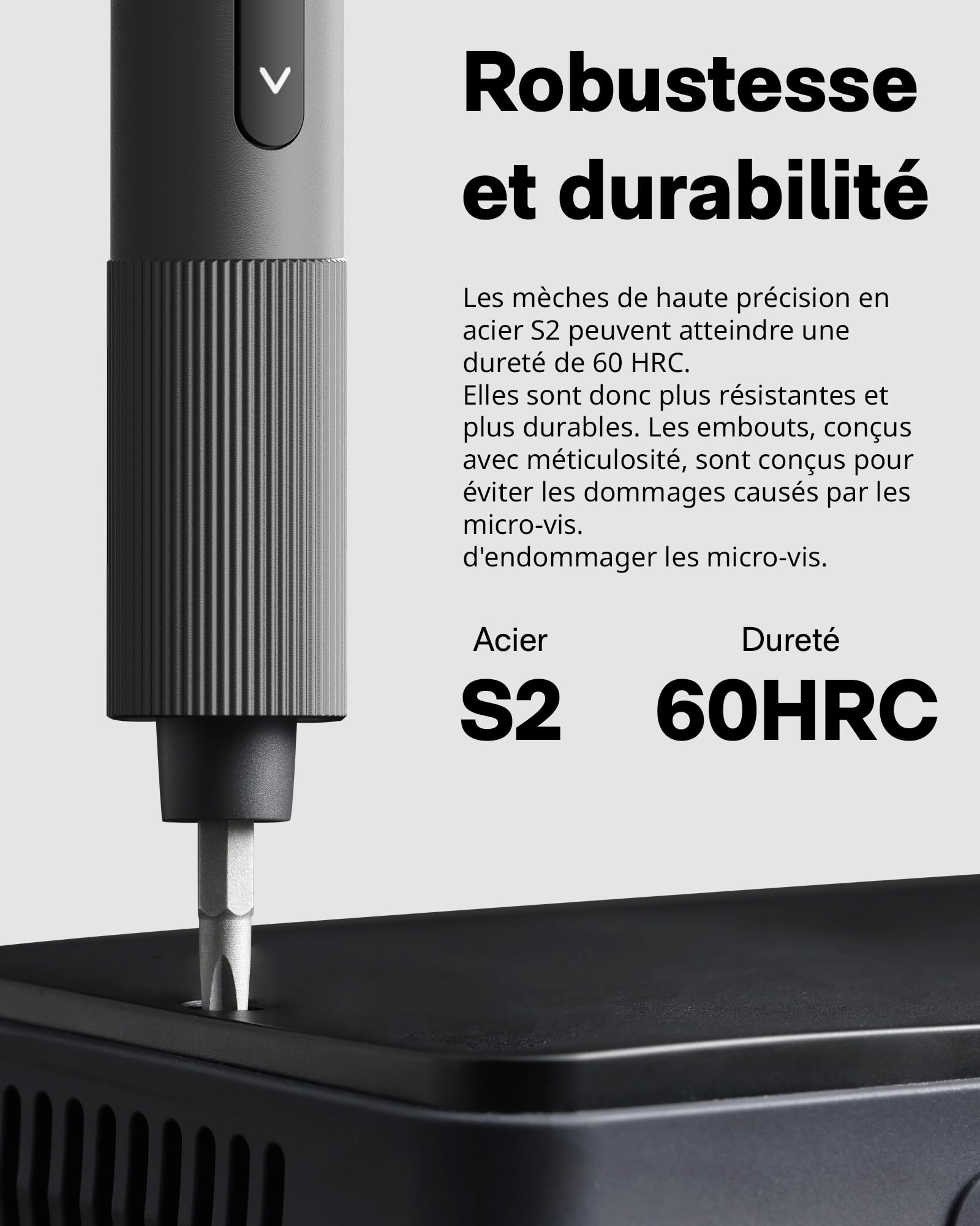 HOTO Tournevis Électrique Mini 25 en 1, Kit Tournevis de Précision 3.7V, Rechargeable USB-C, Outil Magnétique Compact pour Téléphone, Ordinateur, Appareil Photo, Bricolage et Réparation Électronique