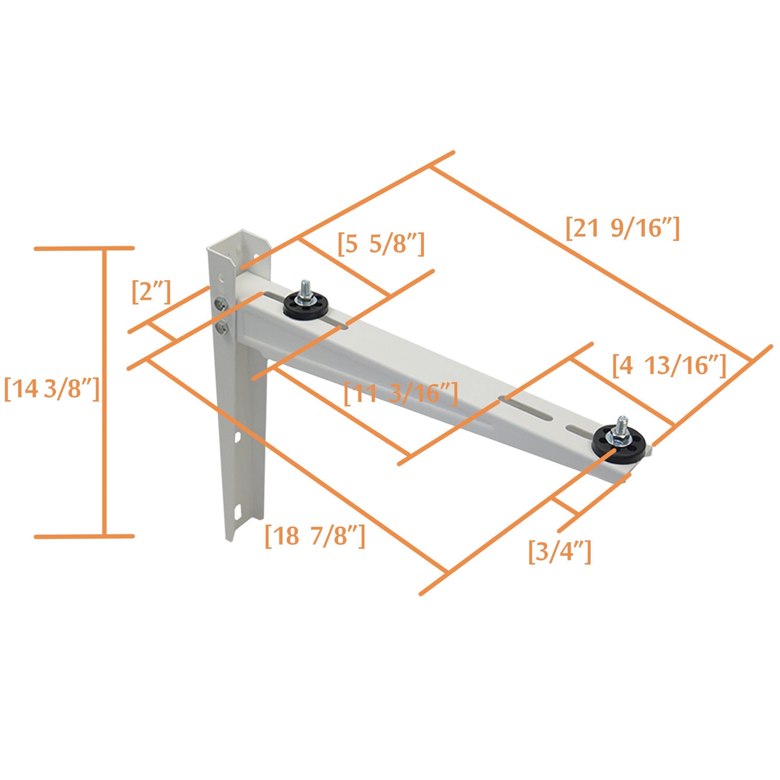 Snapklik.com : JEACENT Mini Split Wall Mounting Bracket For Ductless ...