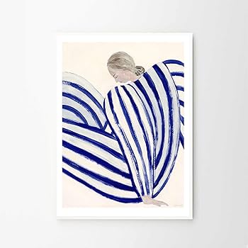 Amazon.co.jp: THE POSTER CLUB ポスター Blue Stripe At