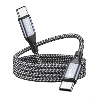 RAVIAD 100W USB C to USB C Cable 2M, USB C Charger Cable 5A Fast Charge