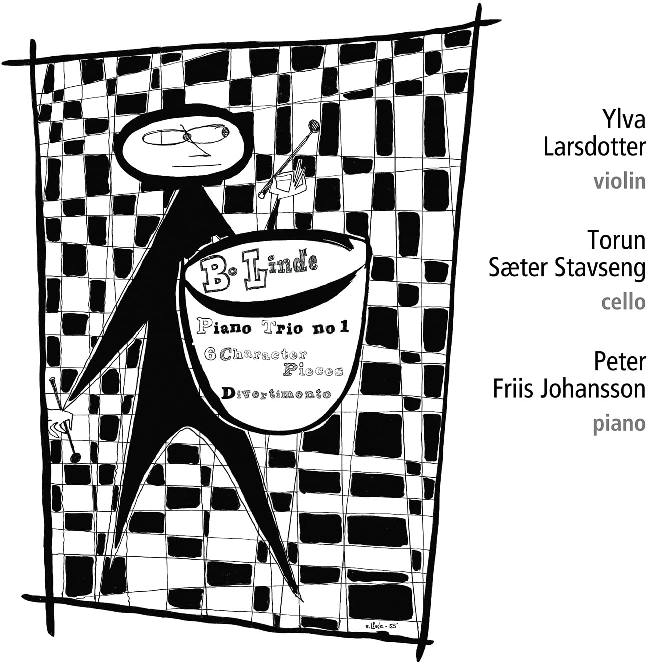 Bo Linde: Piano Trio No. 1; Six Character Pieces; Divertimento