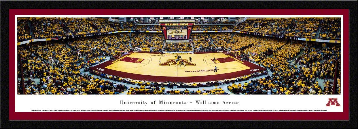 Minnesota Basketball - College Posters, Framed Pictures and Wall Decor by Blakeway Panoramas