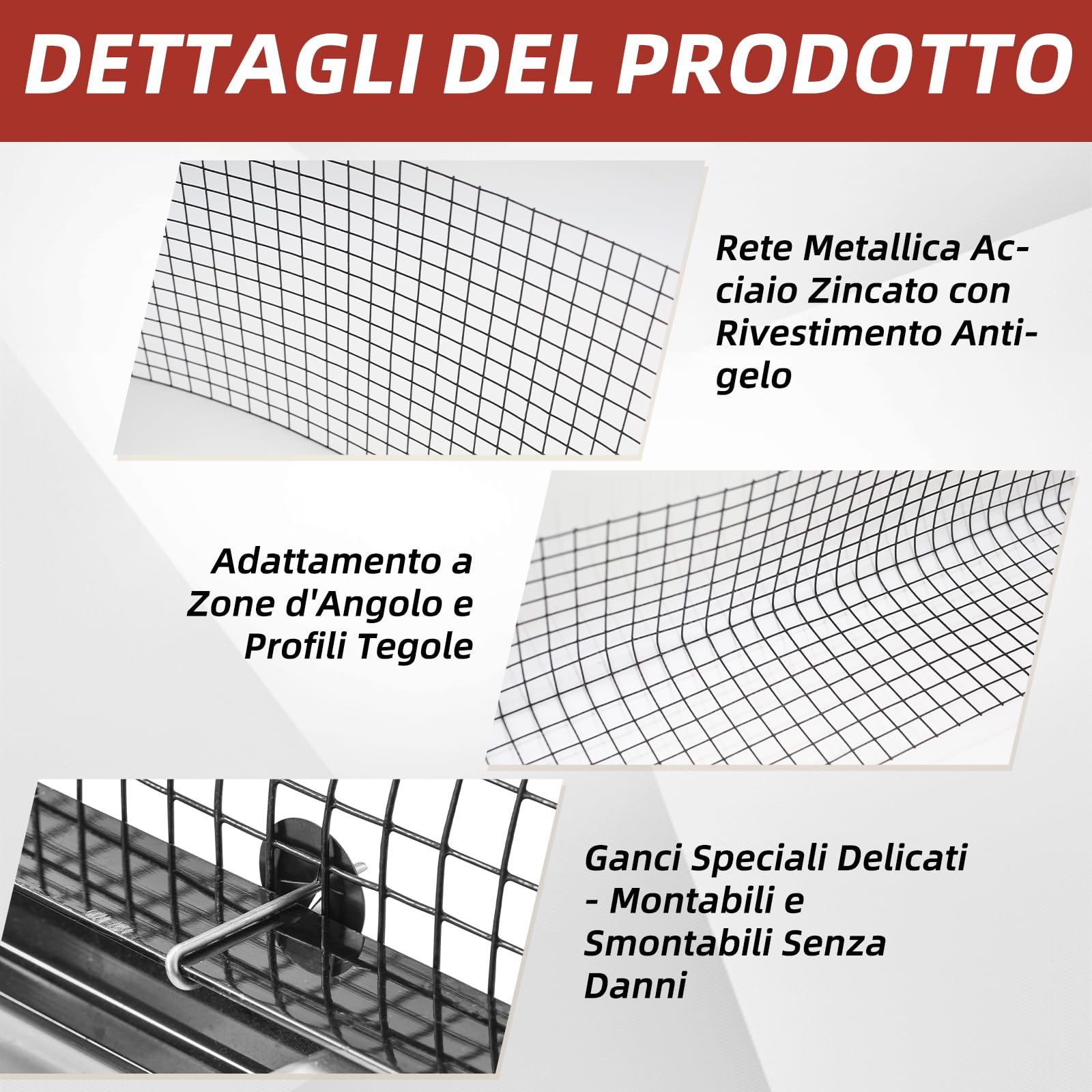 Rete di protezione dagli uccelli per pannelli solari, 30 m x 20 cm, rivestita in PVC, antiruggine, con 100 fascette stringicavo