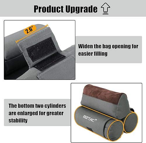 Miniatura 2 de Bolsa de descanso táctica duradera 600D Oxford resistente al agua con suave doble capa de piel de vaca, soporte para rifles, soporte para bolsa de