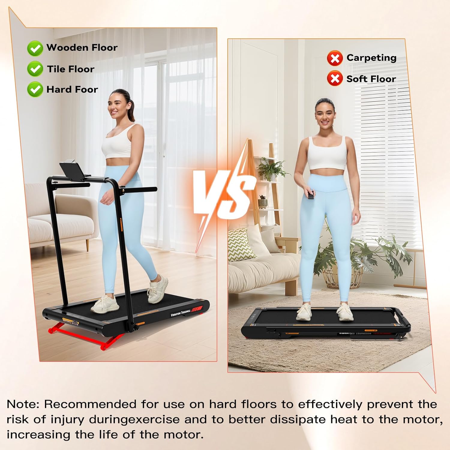 Sperax 4 in 1 Walking Vibration Pad Treadmill, Walking Treadmill Pad for Home with Remote Control and APP - Image 7