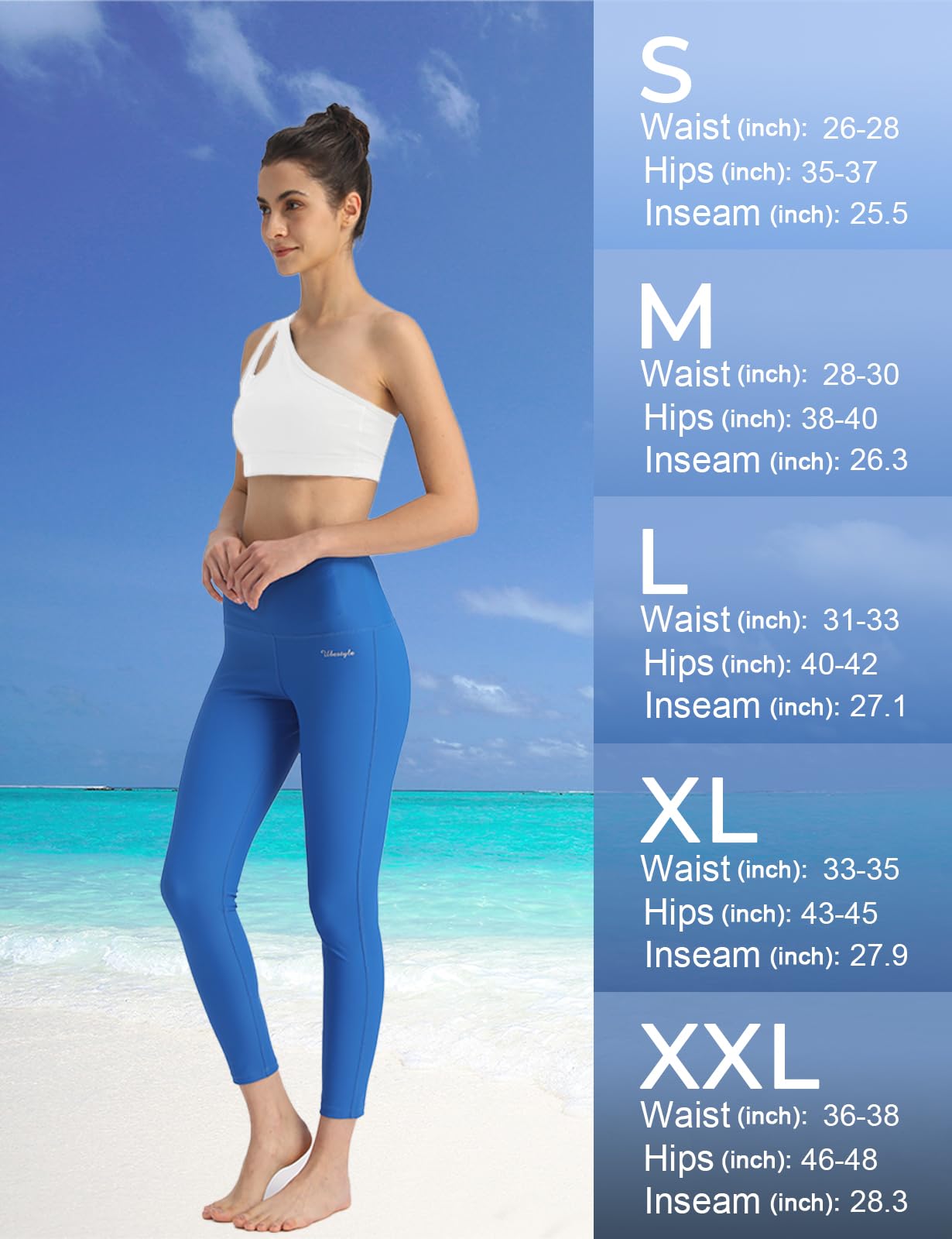 ubestyle Mujer Surf Buceo Rash Guard pantalones largo Leggings UV Protección