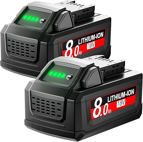 Repuesto para batería Milwaukee M18 de litio XC 8.0Ah compatible con Milwaukee 18V 48-11-1815 48-11-1820 48-11-1840 48-11-1850 48-11-1860