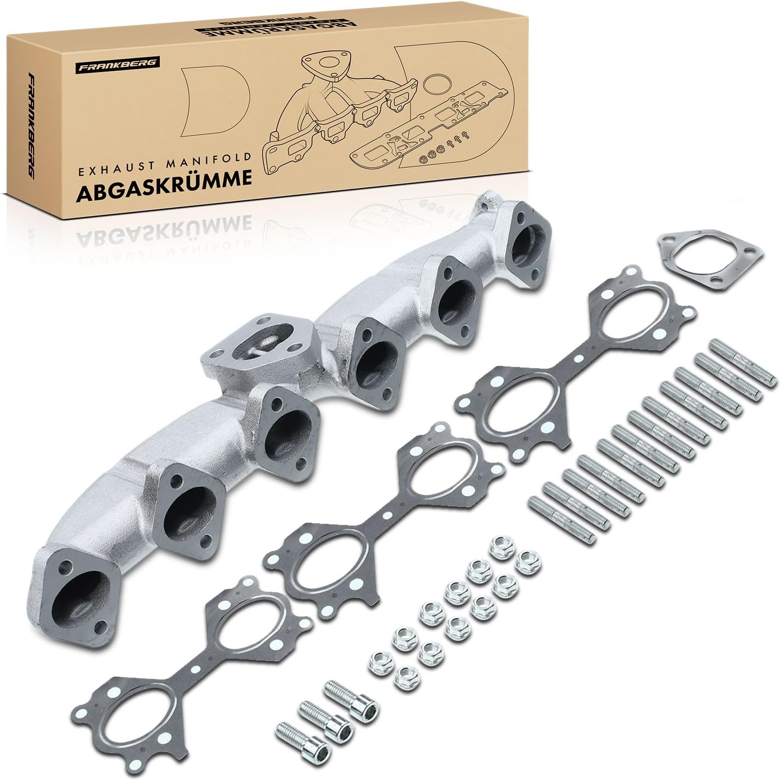 Frankberg Exhaust Manifold for 3 Series E46 5 Series E39 E60 E61 7 Series E65 X3 E83 X5 E53 2.5L 2.9L 3.0L Diesel 1995-2010 11622248166
