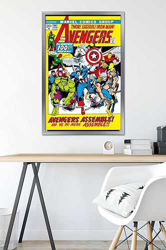 Miniatura 51 de Trends International Marvel Comics Avengers #100 - Póster de pared, 34 pulgadas de largo x 22.4 W, versión premium sin marco