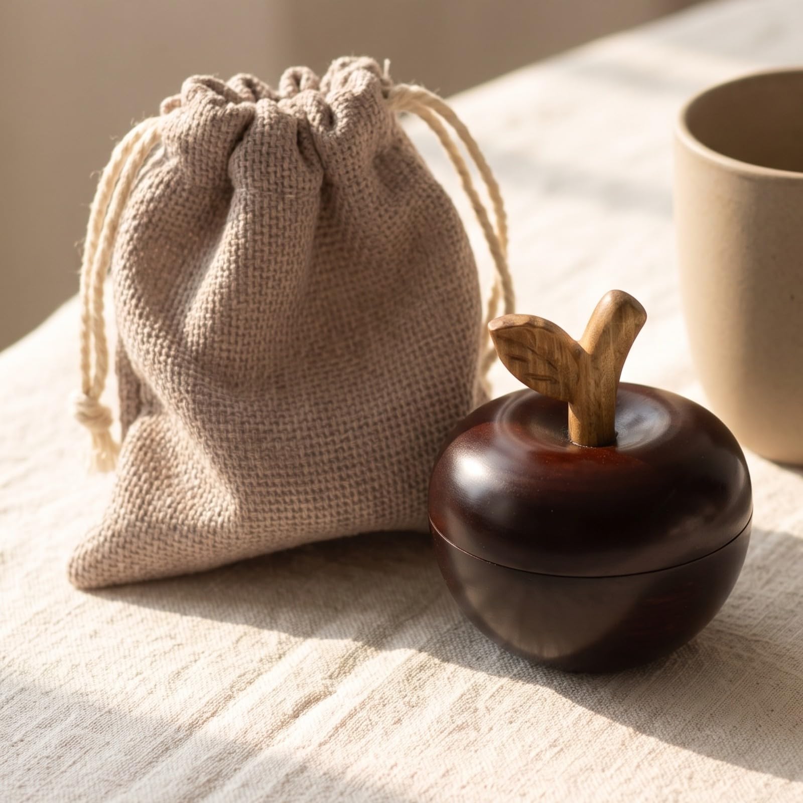 Peine Sándalo Portátil, Con Bolsa