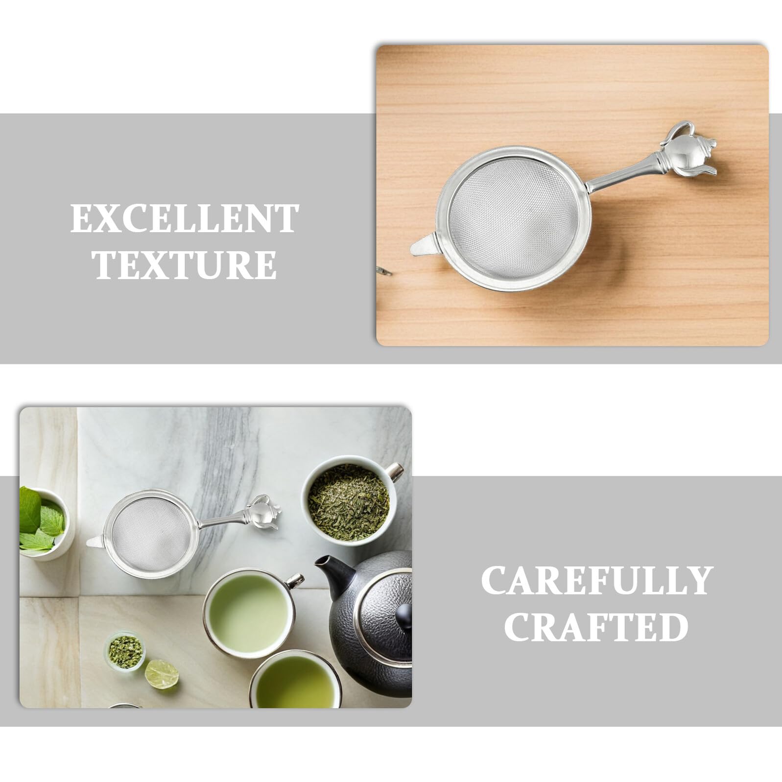 Infusor De Té De Acero Inoxidable Mango Colador Práctico Para Infusiones y Hierbas Filtro De Té Duradero y Resistente Altas Temperaturas Herramienta