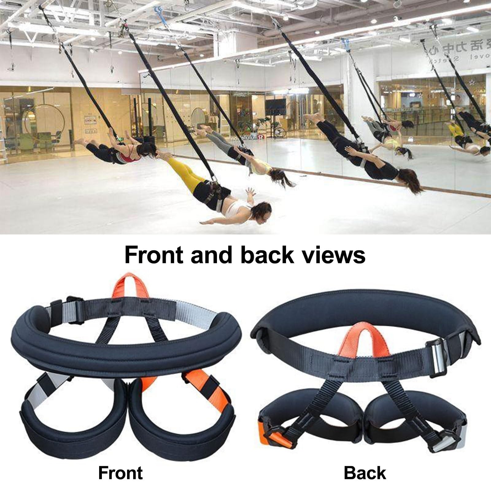 Corda di resistenza regolabile per danza aerea con dispositivo rotante a 360° per allenamento completo del corpo e allenamento fitness
