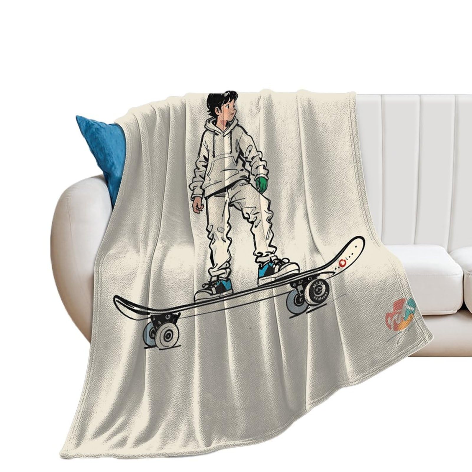 Couverture de luxe en microfibre au toucher velours lit