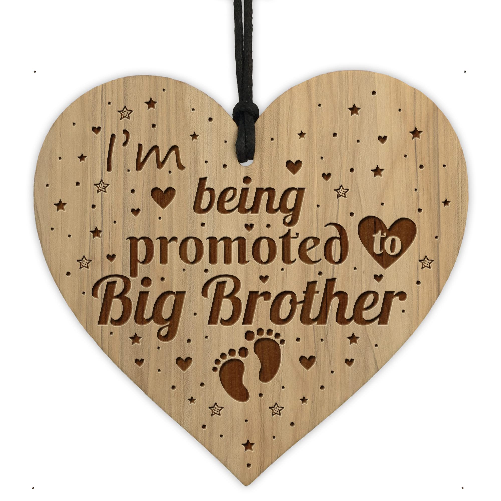 Red Ocean Promoted To Big Brother Gift Pregnancy Announcement Gift Hanging Sign Keepske