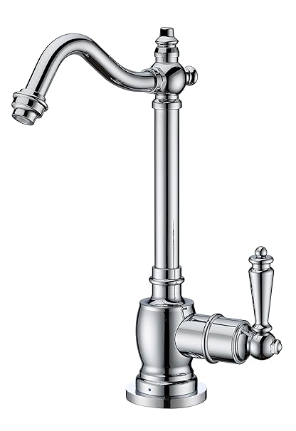 Whitehaus Collection WHFH-C1006-C Forever Hot Point of Use Cold Water Faucet with Traditional Spout, Polished Chrome