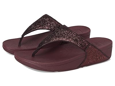 FitFlop Lulu Crinkled-shimmer Toe-post Sandals Women