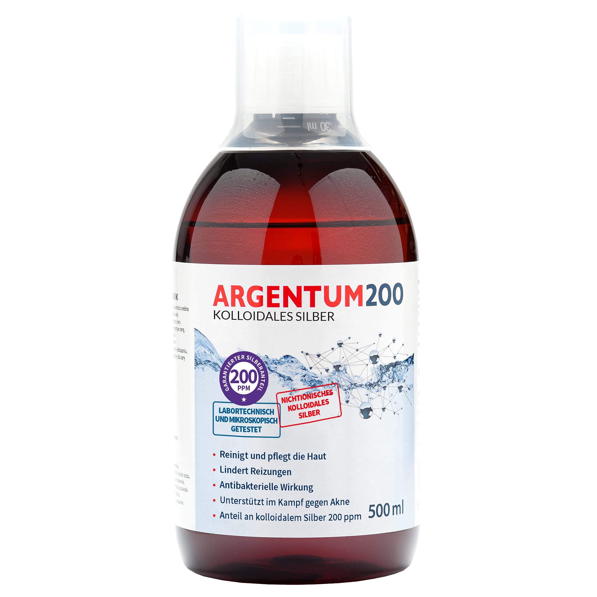 Argentum 200 colloidal silver 200 ppm 500 ml
