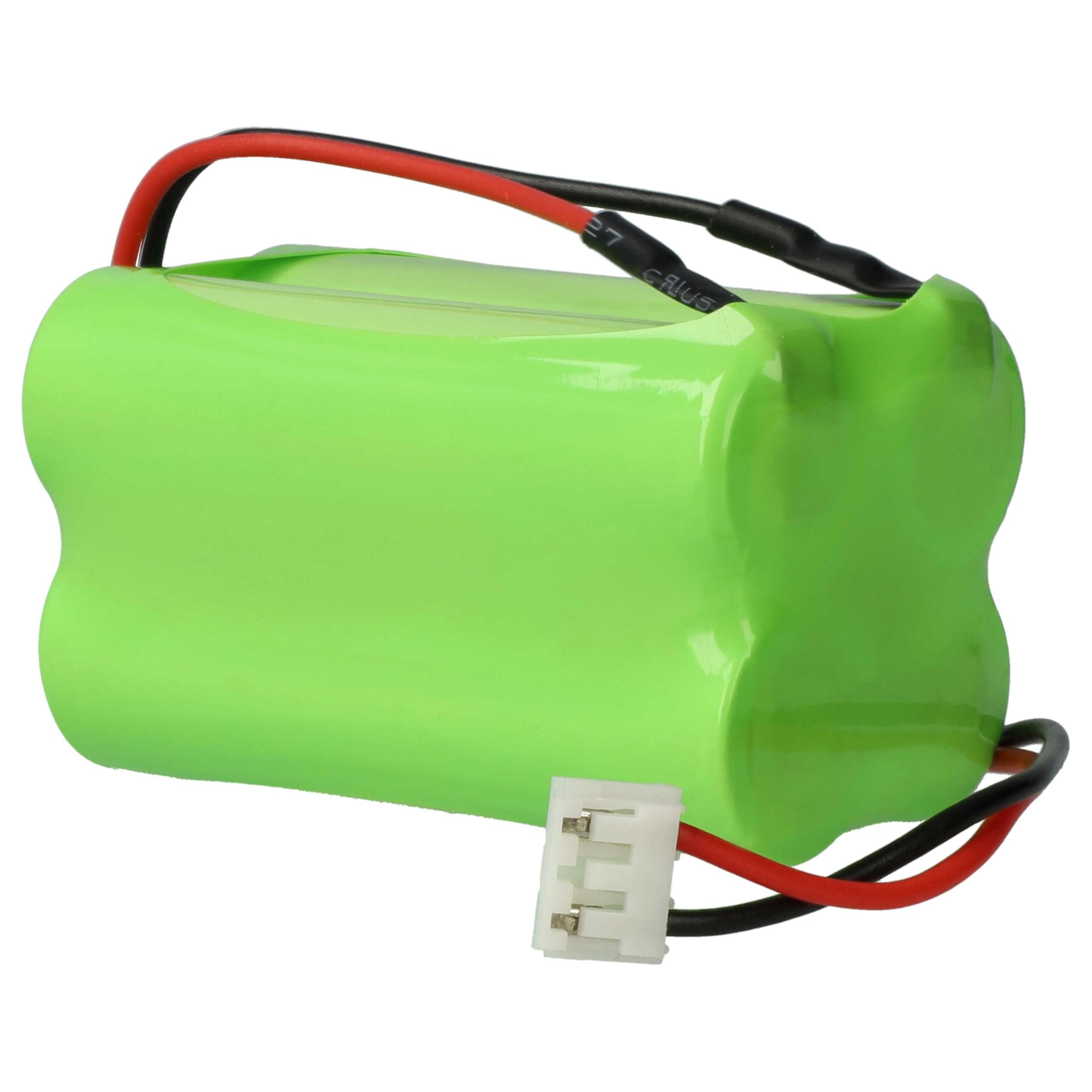 vhbw 5 x akumulator kompatybilny z ABM KCW013(SC) | KCD013(SC), KDU013(SC), IL023(8) droga ewakuacyjna, oświetlenie awaryjne (2000 mAh, 4,8 V, NiMH)