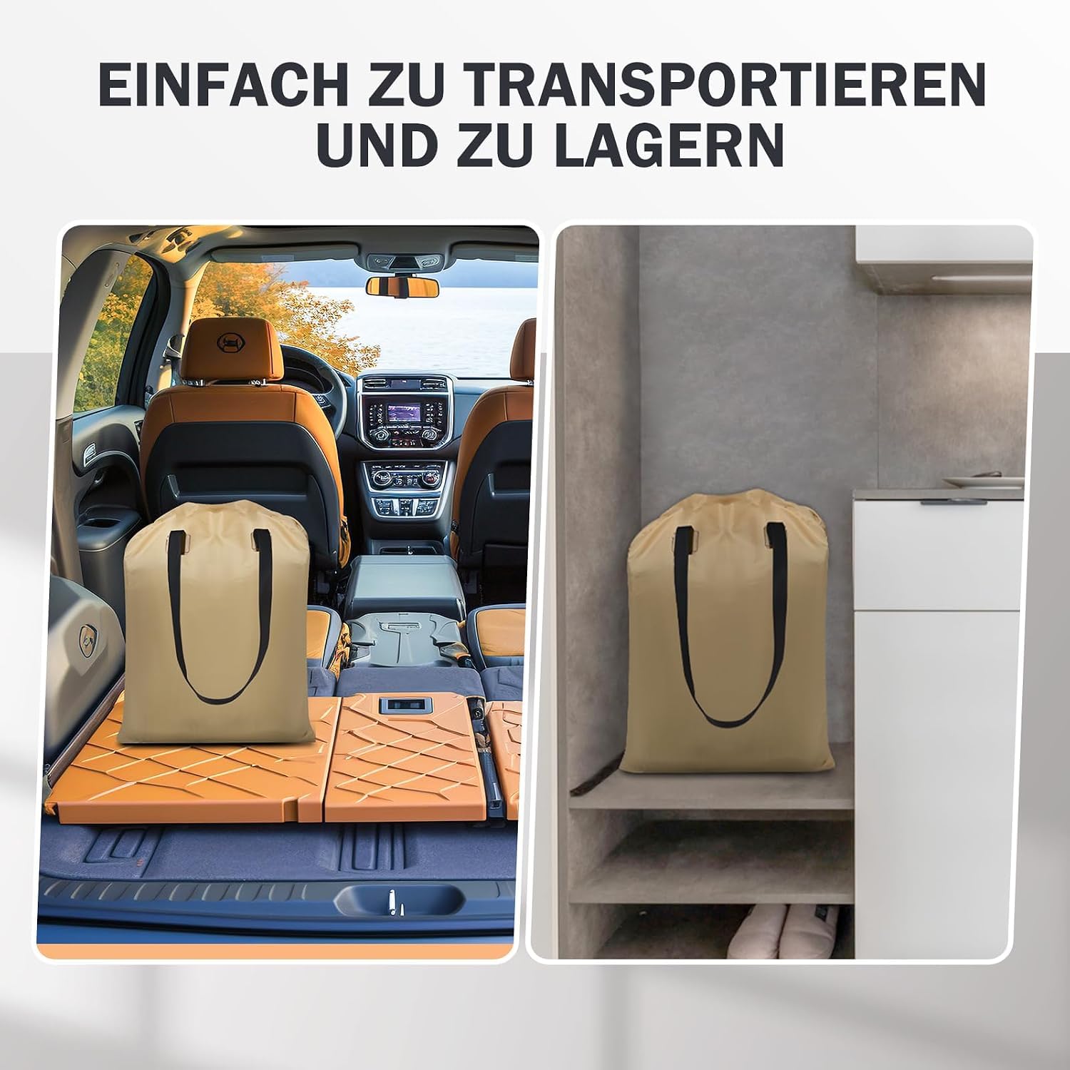 Luftmatratze 2 Personen Selbstaufblasend mit Akkupumpe | 203x152x45cm Luftmatratze Gästebett, Beflockt Wasserdicht, Doppellagige Luftsäulen, 295kg Tragfähigkeit für Camping & Zuhause