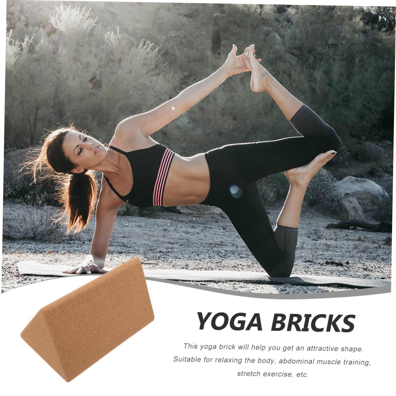 Bloque de Entrenamiento de Yoga Triangular de Corcho