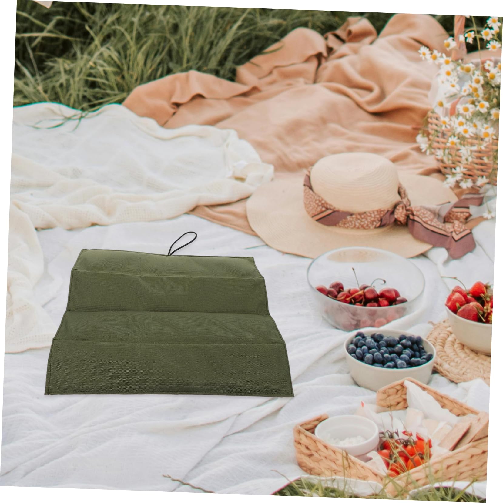 POPETPOP Foldable Picnic Mat Waterproof Oxford Camping Pad Seat Cushion Large Beach Mat for Outdoor Activities