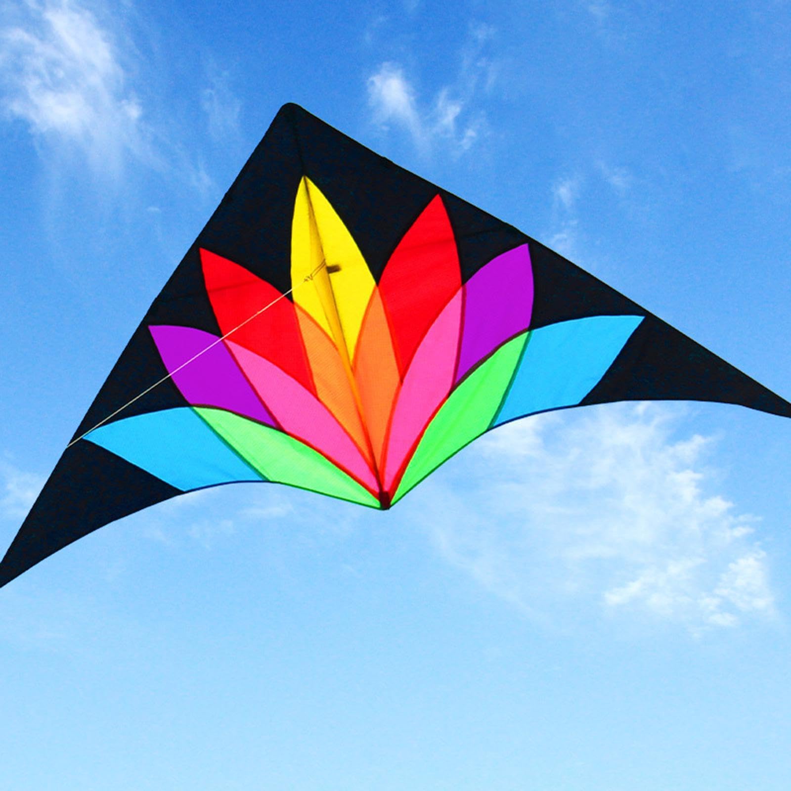 Disfruta de Juegos al Aire Libre con Fly Kite, una Cometa Gigante de Abrazos, Adultos. Hermosa Cometa Multicolor Profesional. Delta Gigante de Abrazos.
