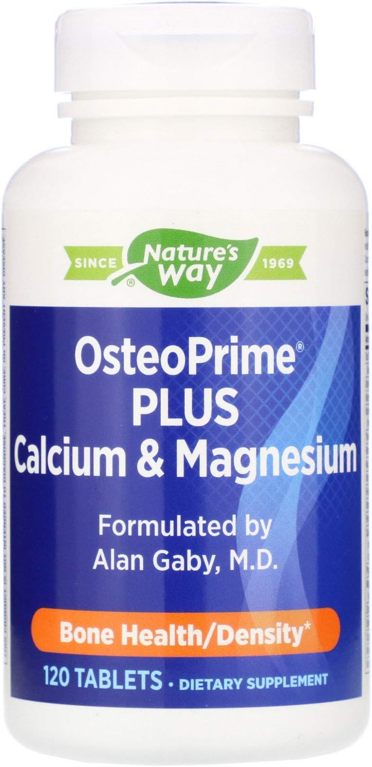 OsteoPrime PLUS Calcium & Magnesium, Supports Bone Health & Muscle Function*, with Vitamins D3 & K2, Vegetarian, 120 Tablets