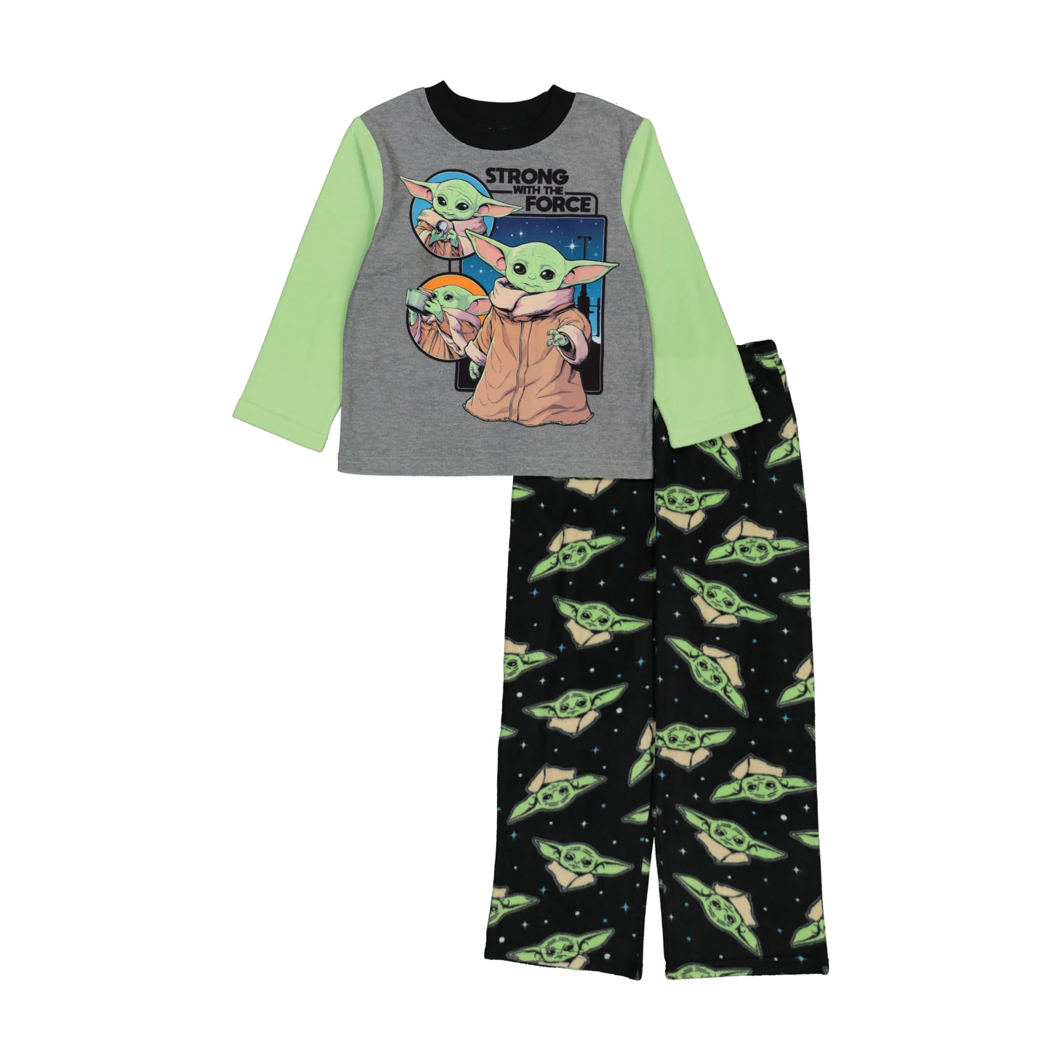 STAR WARS Boys' 2-piece Loose-fit Pajama Set, Soft & Cute for Kids
