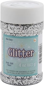 Sulyn SUL51121 4 oz. Glitter Jar - Silver