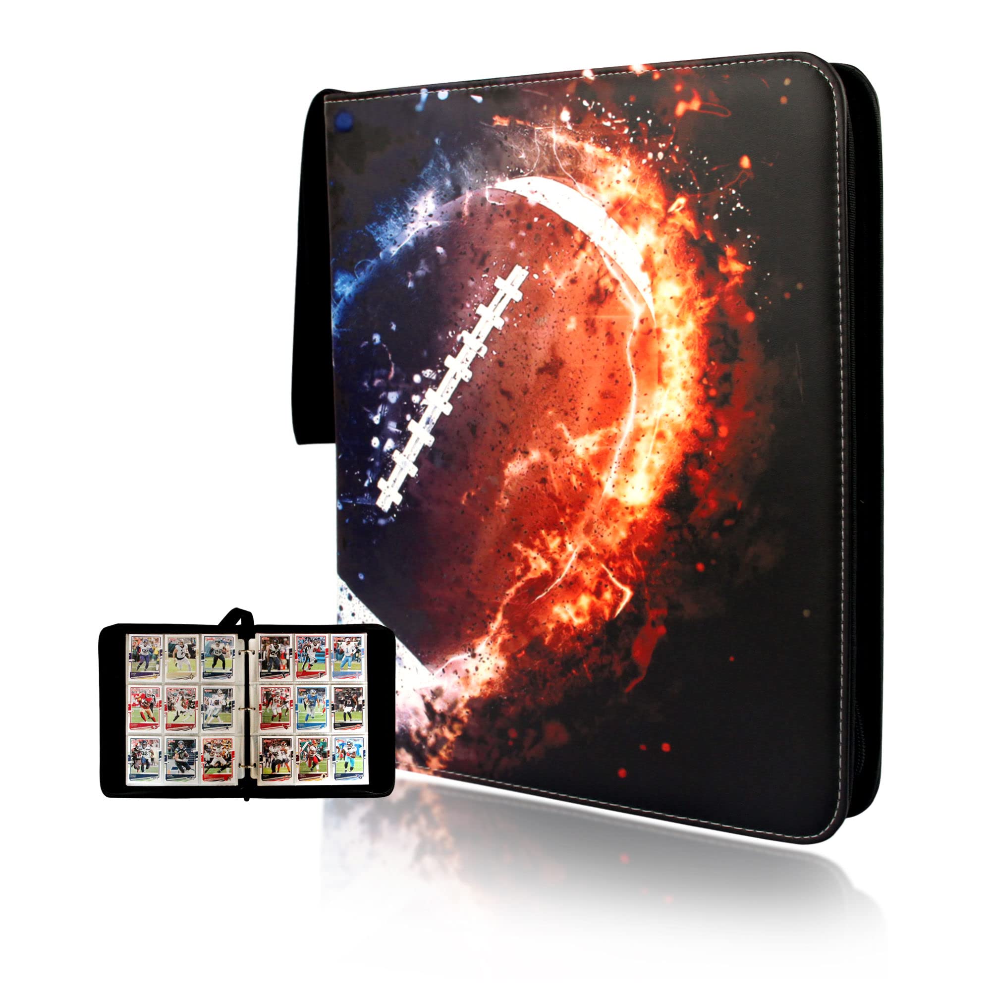 Amazon.com: Card Binder Compatible with Football Card, Trading Card, MTG  and Other TCG, Fits 900 Cards with 50 Removable Pages, Card Holder Collector  for Standard Size Card : Toys & Games