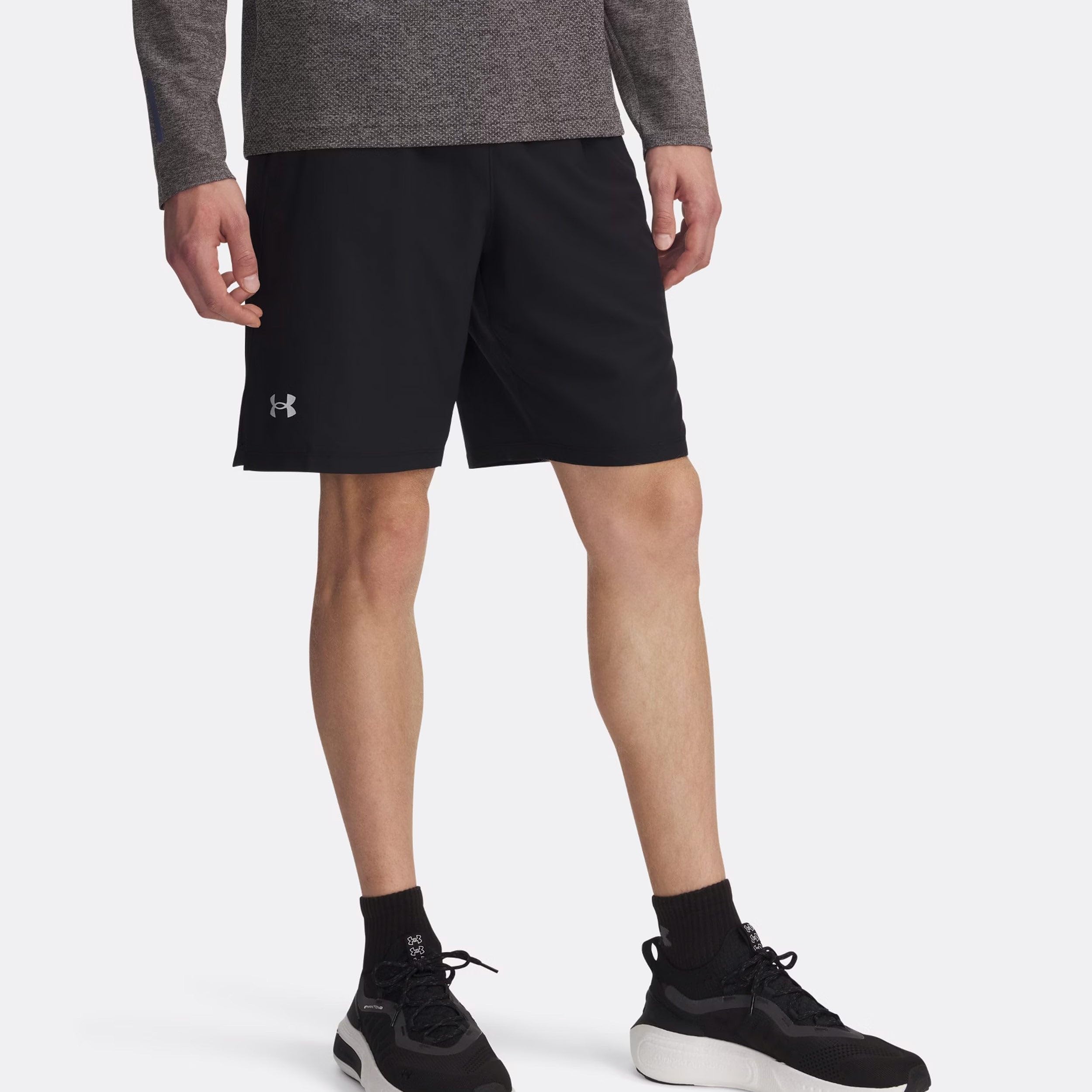 Under Armour UA Launch 9" Shorts - Black / / Reflective - XXL