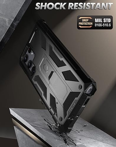 Miniatura 7 de Poetic - Funda Spartan para Samsung Galaxy S22 Ultra 5G de 6.8 pulgadas, con protector de pantalla integrado compatible con el escáner de huellas