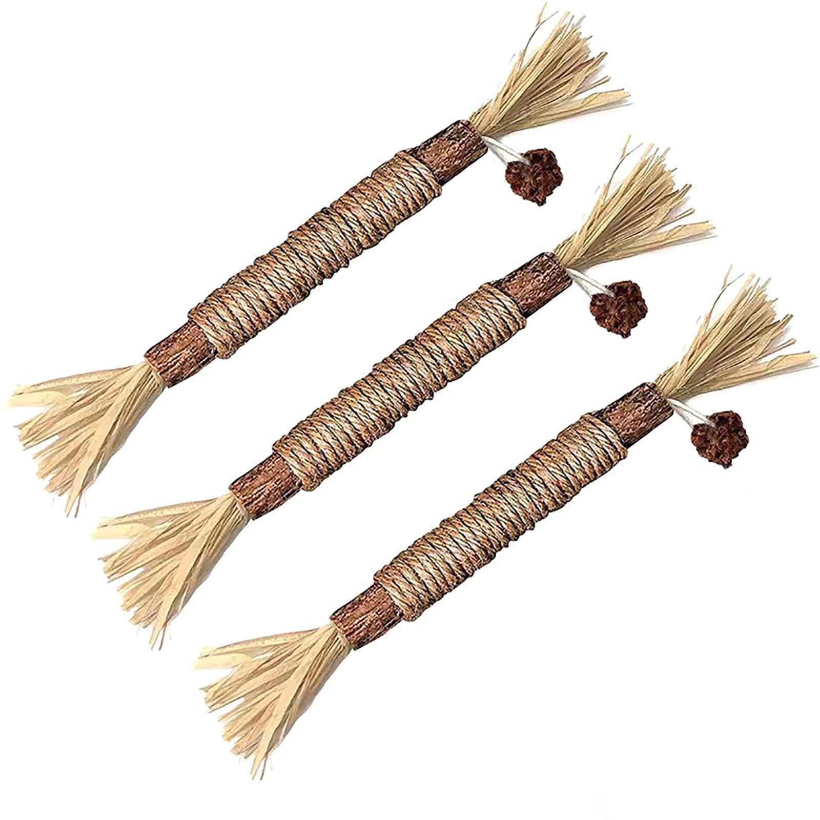oringnat Catnips Stick for Cat Kitten Natural Licking Toy Cat Teaser Stick Toy Chewing Matatabi Cat Removal Treats