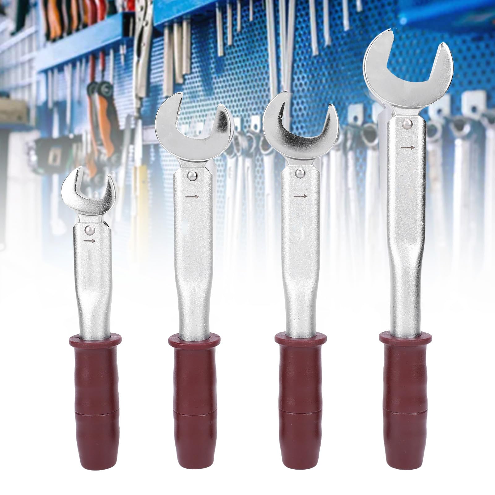 Fafeicy Drehmomentschlüssel-Set mit Offenem Ende und Präziser Steuerung, 17 Mm, 22 Mm, 26, 29, für die Reparatur von Klimaanlagen