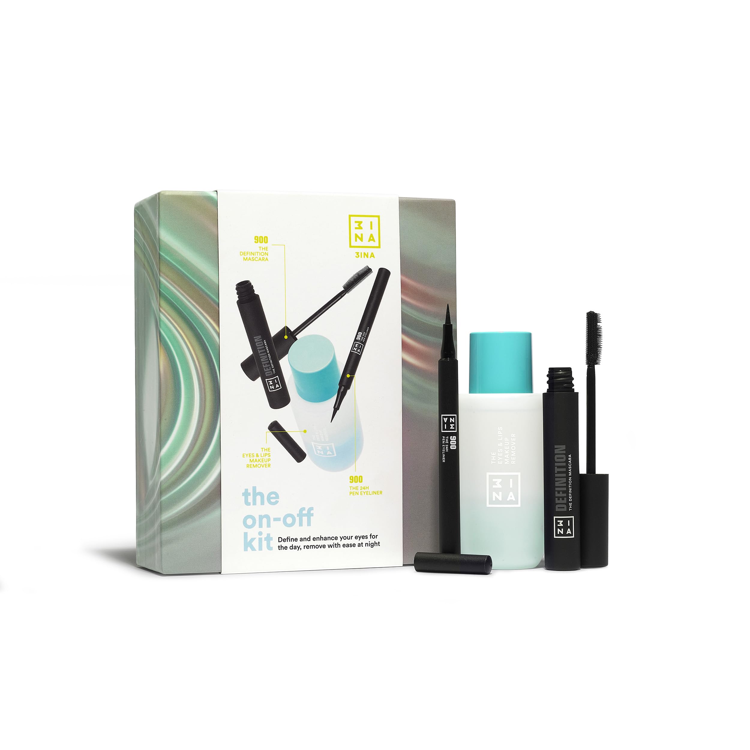 3INA MAKEUP My Liner Kit – Veganes Eyeliner-Set Mit 3 Matten, Langhaltenden Farben & Präzisionsspitze